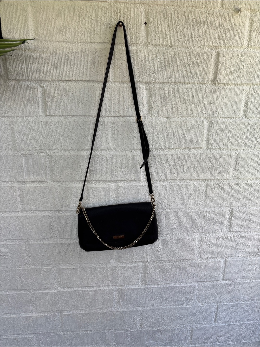 kate spade Leather Black Saffiano Chain Strap Crossbody - Picture 2 of 13